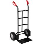 TecTake Sack Barrow - Hand Truck Trolley Heavy Duty Steel - Load up to 200kg Dolly Cart with Industrials Wheels - Lightweight Stair Climber Multi Purpose