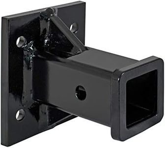 Buyers Products 1804055 2" Bolt-On Receiver Tube, 20,000 Lbs MGTW, 2,000 MVL, Corrosion Resistant Black Powder Coat Finish, Receiver Hitch Accessories