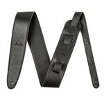 Fender Artisan Crafted Leather Guitar Strap, 2.5in, Black