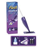 Flash Powermop Starter Kit, All-in-One Dual Spray Mop for Any Type of Floor