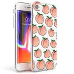 Life's A Peach Slim Phone Case for iPhone 7/8 / SE TPU Protective Light Strong Cover with Patterns Cute Fruity Pattern Summer