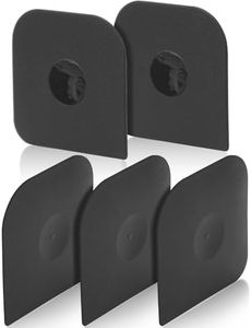Herda Pan Scraper Pot Scraper Plastic Kitchen Scraper Tool, 5pcs Food Scraperm Hard Nylon Platic Cleaning Scraper Tool for Kitchen
