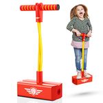 Gifts for 3-12 Year Old Girls, Notique Girls Toys Age 3-12 Pogo Stick Kids Outdoor Toys Leap Frog 3-12 Year Old Girl Gifts Christmas Birthday Gifts for Kids Girls Age 3-12 Red