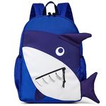 Toddler Kids Backpacks,VASCHY Cute Water Resistant Little Boys Daycare Bags for Kindergarten,Rucksack School bag Bookbag for Children Shark