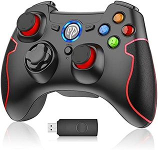 Gamepad EasySMX per PC, Controller wireless Joystick PS3 Wireless Compatibile con Windows XP e Vista, Windows 7/8 / 8.1 / 10, PS3, Controller gioco senza fili[Stock IT, spedizione veloce]