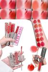 Gege Bear Dazzle Color Double-Headed Lip Glaze | 6 Gorgeous Shades | Matte & Gloss Finishes | Dual-Ended Lipstick and Lip Oil for Women | Moisturizing, Long-Wear Formula | (04# - Earl Black Tea, 4g)