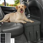 GJEASE Car Back Seat Extender for Large Dogs up to 200lbs,Dog Car Back & Front Seat Extender with Storage,Pets Can to Have The Whole Front/Back Seat to Stretch Out and Nap On Trips