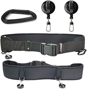 Riverruns Fly Fishing Wading Belt, Adjustable Fly Fishing Belt with tools for Men Kayaking.