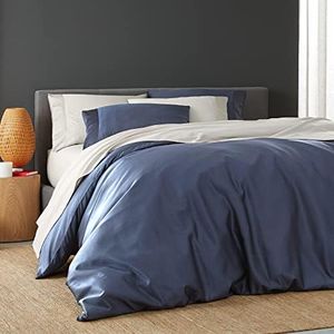 DOZ Duvet Cover Set, 100% Viscose derived from Bamboo, Organically Grown, Buttery Soft, Cooling Duvet Covers, High GSM, 1 Duvet Cover and 2 Pillowcases, 106"x90" (Sapphire, King/Cal King)