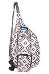 KAVU Mini Rope Sling Pack with Adjustable Rope Shoulder Strap, Mellow Motif, One Size, Compact