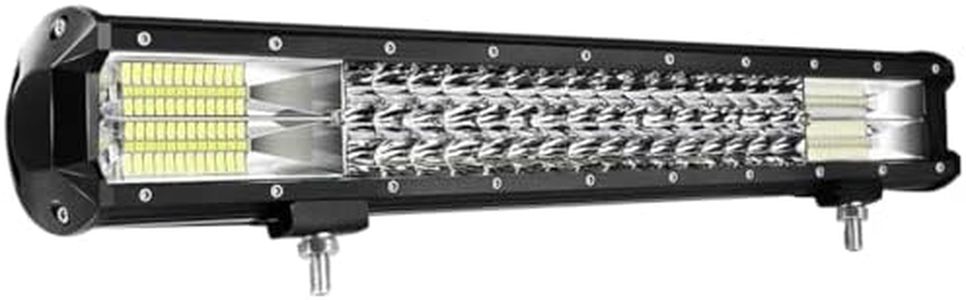 RUNEWAX LED Light Bar 20 inch 288W Flood Spot Combo 12V 6000K White Off Road Driving Lighting for Trucks Tractor Trailer Boat Pickup Golf Cart SUV ATV UTV 4x4 Van Camper Bumper Lawn Mower