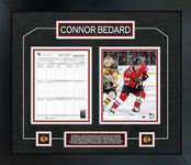 Connor Bedard Framed First Goal Scoresheet Collage