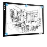 A3 LED Light Pad for Diamond Painting,Ultra-Thin USB Powered Physical buttons Dimmable Brightness Magnetic Artcraft Tracing Light Board Apply to Artists Drawing Sketching Animation Designing Stencilling X-ray Viewing