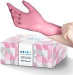 Pink Nitrile Disposable Gloves Larg