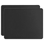 OXYURA 2-Pack Non-Slip Rubber Base Mouse Pad for Laptop, Computer & Gaming – Black