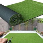 Premium Synthetic Artificial Grass Turf 1.38inch Pile Height 3FTX10FT, High Density Fake Faux Grass Turf, Natural and Realistic Looking Garden Pet Dog Lawn