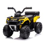 VOLTZ TOYS Explorer Quad UTV Ride-On Car Toy for Kids with 6V Battery, LED Lights, Music Player, Suspension, Battery Powered Electric Vehicle Kids Ages 19+ Mths (Yellow)