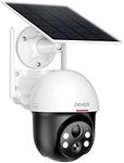 DEKCO 5MP 3K UHD Solar Security Camera Wireless Outdoor, Home Security System with Spotlights, Night Vision, Pan Tilt 360° View, 2-Way Audio, Human Detection, Connect to 2.4Ghz WiFi DC9P (5MP-AU)