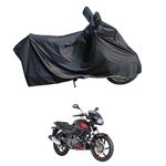 RiderShine 100% Waterproof Bike Body Cover for Pulsar 150 (Black)