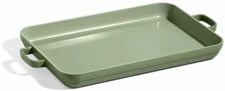 Our Place Griddle Pan - Versatile Nonstick Ceramic Sheet Pan & Stovetop Griddle | Toxin-Free, Dual-Use, with Ergonomic Handles | 5 Qt Capacity, Oven Safe up to 450°F | Sage