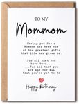 To My Mommom - Mommom Birthday Card