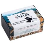 RH Preyda Arkansas 3-Stone Sharpening Kit, Sharpening Stones and Premium Honing Oil for a Wide Variety of Blades, 5 x 1-5/8 x 1/2-Inch Whetstones with Non-Slip Base and PVC Storage Box, by