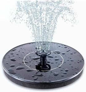 Drumstone (January) Floating Solar Water Fountain: Eco-Friendly Pump with 5 Nozzles, Solar Powered, for Aquarium, Bird Baths, Ponds, and Pools