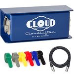 Cloud Microphones CL-1 Cloudlifter 1-Channel Mic Activator Bundle with 10 ft XLR Microphone Cable and 6-Pack of Versatile Color Coded Cable Ties