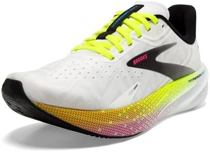 BROOKS Men's Hyperion Max Sneaker, White Black Nightlife, 14 UK