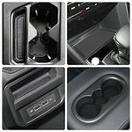Auovo Anti Dust Mats for Volkswagen VW Tiguan Accessories 2018 2019 2020 2021 2022 2023 Custom Cup Holder Door Center Console Liners Inserts for VW Tiguan (19pcs/Set) (Black Trim)