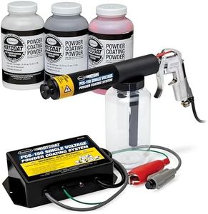 Eastwood PCS-150 Powder Coating System | Innovative Single Voltage with Minimal Overspray | Includes Red, White and Gloss Black Powders