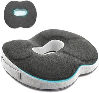 Auoketuo Coussin orthopédique anti-escarres en forme de donut - Soulage efficacement les hémorroïdes, les douleurs de la prostate, le coccyx, la sciatique et le dos - Idéal pour le bureau et la (gris)