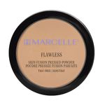 Marcelle Flawless Skin Fusion Pressed Powder, Nude Beige, Talc-Free, Natural Matte Finish, Silky Texture, Hypoallergenic, Fragrance-Free, Cruelty-Free, Paraben-Free, Non-Comedogenic, Mineral Oil-Free, 7 g