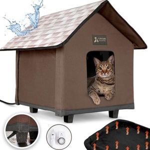 Heated Cat Houses for Indoor and Outdoor Cats, Elevated, Waterproof and Insulated. A Safe Pet House and Kitty Shelter for Your Cat Or Small Dog to Stay Warm and Dry. A Bed Cave for Your Fury Friend.