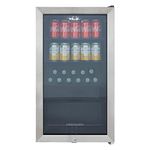 Cookology CBC98SS Under-Counter Fridge, 98 Litre Beer, Wine and Drinks Fridge with Adjustable Temperature Control, LED Light and Energy Efficient - in Stainless Steel