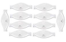 3M Disposable FFP2 Particulate Respirator (White, Without Valve, Pack of 10)