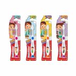 DentoShine Sticky Toothbrush For Kids (Ages 2+)-Pack Of 4 Designs,Manual