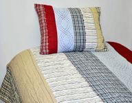 Plaids and Stripes Boys Full/Queen Quilt