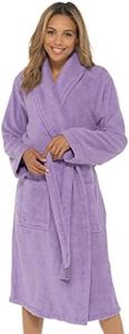 Ladies Undercover Towelling Robe LN566 Lilac 16-18