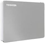 Toshiba Canvio Flex 2TB Portable External Hard Drive USB-C USB 3.0, Silver for PC, Mac, & Tablet - HDTX120XSCAA