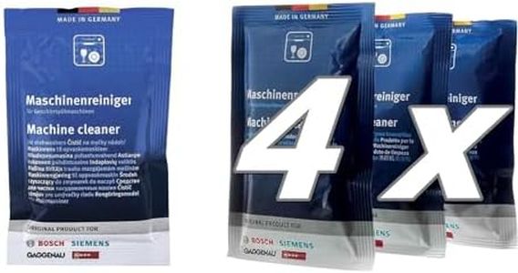 4 x Pulitore detergente sgrassante in busta per lavastoviglie 45gr. compatibile con Bosch Siemens Neff Gaggenau 00312193