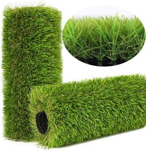 NINXANG ECO Artificial Grass Turf, 1.38 Inch Pile Height Artificial Grass Rug Greensward 5'X 8' for Indoor/Outdoor Garden Lawn (5FTx8FT)