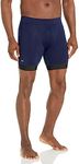 TYR Men's Standard Durafast Elite Workout Jammer Swimsuit, Navy, 32