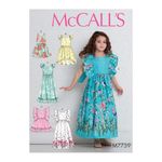 McCall's Patterns M7739 Children's/Girls' Dresses Sewing Pattern, CL (6-7-8), Multicolor