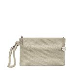 The SAK Vita Wristlet in Crochet, Single Wrist Strap & Card Pockets, Natural, S