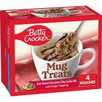 Betty Crocker Mug Treats Soft-Baked Chocolate Chip Cookie - 4ct/13.9oz