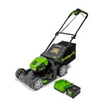 Greenworks 80V 17" Lawn Mower, 2.0 Ah Battery and Charger Included