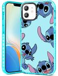 Qerrassa Stic Case for iPhone 12 mini Cute Cartoon Character Kawaii Soft TPU Cover for Girly Girls Kids Boys Phone Cases Funny Pattern Fashion Protective Case for iPhone 12 mini