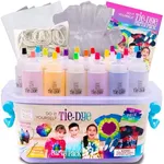 Hapinest Tie Dye Kit for Kids Age 8-12 & Up Girls Boys Teens, Clothing Shirt Fabric Dye Arts and Crafts Gifts Party Supplies, Kids Tie Dye Kit for Large Group, 18 Pre-Filled Bottles w/14 Colors