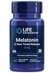 Life Extension Melatonin 6 Hour Timed Release, 60 Vcaps 3 mg